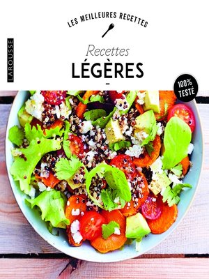 cover image of Recettes légères